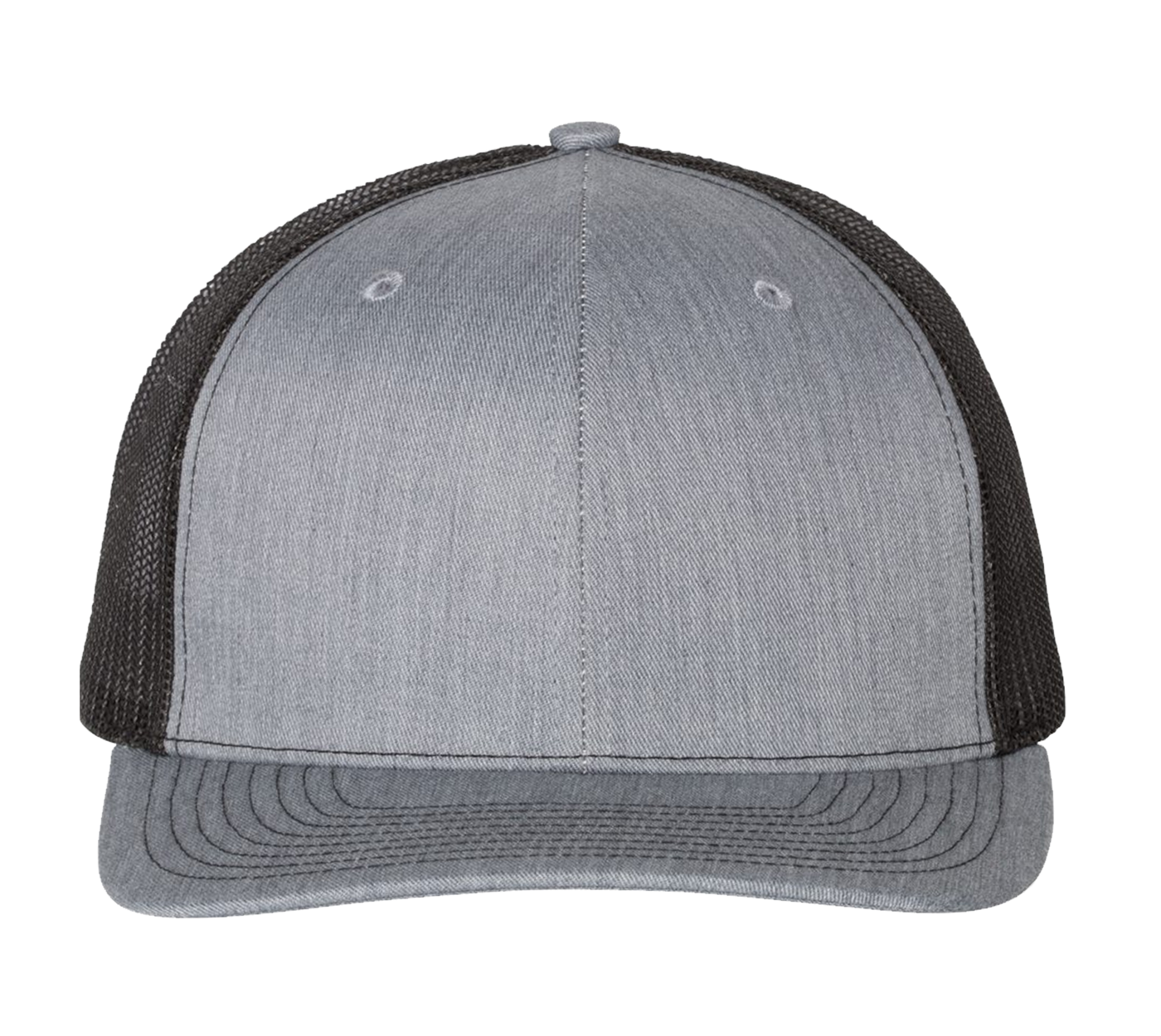 Heather and black trucker hat